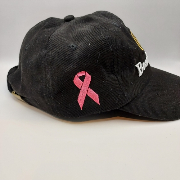 Boar's Head - Breast Cancer, Baseball Hat Cap by Barker Gear - Black - Picture 2 of 5